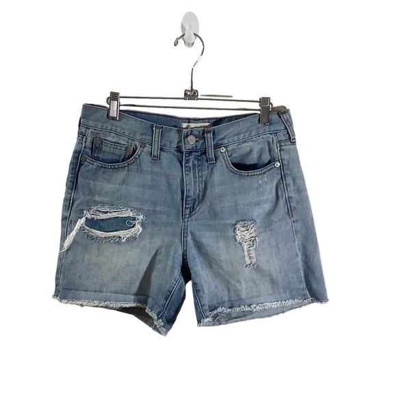Madewell Pants - Madewell DENIM boyshorts Ripped & Repair Edition Jean Shorts